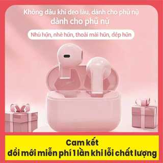 Tai nghe dành cho nữ nhét tai không dây Bluetooth có micrô tích hợp, hỗ trợ gọi điện và điều khiển cảm ứng, thích hợp cho các hệ thống điện thoại di động, đổi mới miễn phí nếu có lỗi chất lượng