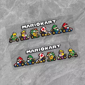Super Mario Sáng Tạo Dễ Thương Trò Chơi Xe Hơi Miếng Dán Xe Máy Điện Xe Xước Bao Miếng Dán Chống Thấm Nước 26.3.26