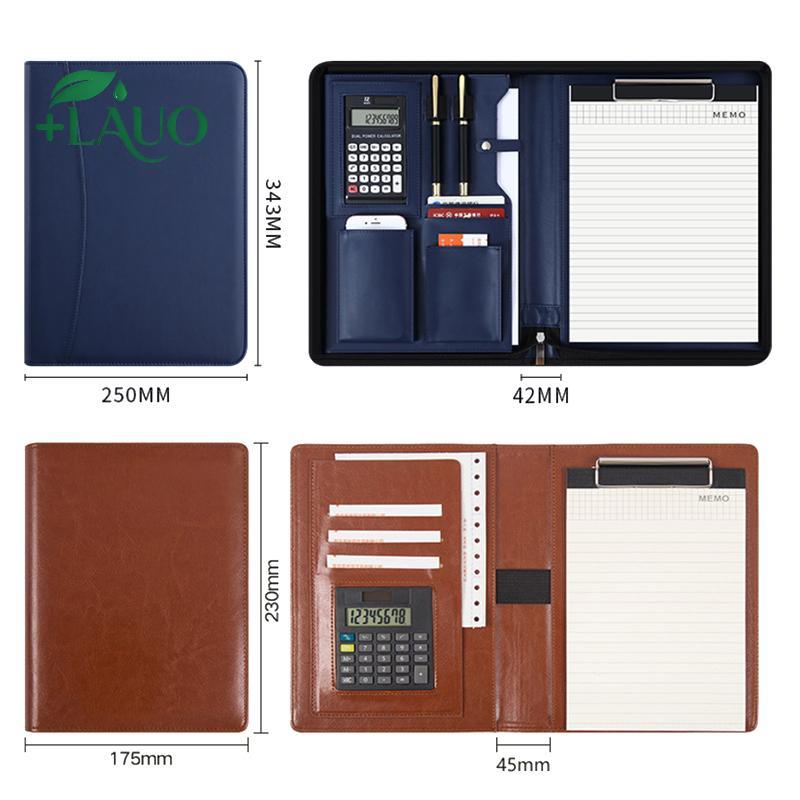 Springevenstar Đa Năng A4 / A5 Da PU Danh Mục Đầu Tư Dành Cho Người Tổ Chức Tài Liệu Túi Có Dây Kéo Có Máy Tính Bút Người Đàn Ông Viết Cặp Văn Phòng Springevenstar
