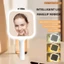 Gương trang điểm màn hình cảm ứng FAVORITEGOODS, Gương trang điểm thông minh LED có thể điều chỉnh độ sáng cầm tay, màn hình cảm ứng 3 màu ánh sáng vuông Gương trang điểm du lịch Sử dụng tại nhà