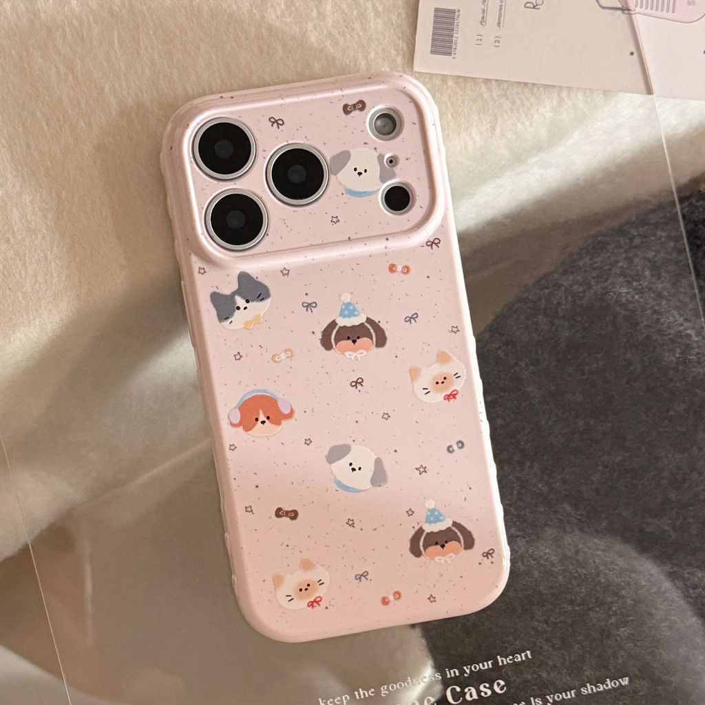Ốp điện thoại hình chó hoạt hình Vỏ điện thoại cho IPhone 17 Pro Max 17 16 15 14 13 Vỏ điện thoại chống rơi GH9B