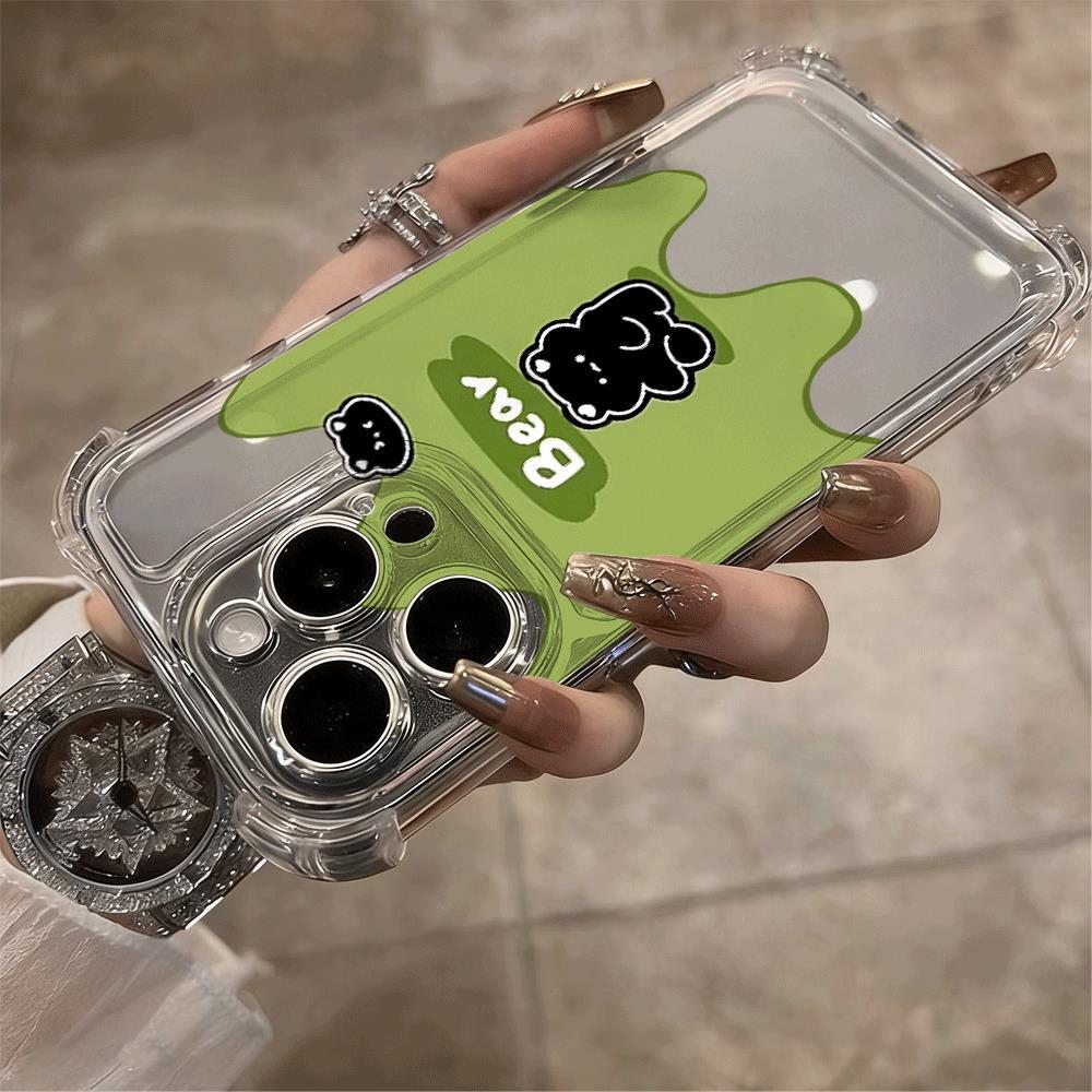 Green Bottom Cub Stick cho trường hợp iPhone 17Air iPhone 16/15/14 Quad chống ngã