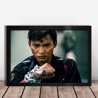 Thai Boxing Tony Jaa Poster, Muay Thai Fighting & Martial Arts Canvas Wall Art for Gym, Muscular Fitness Decor, Frameless
