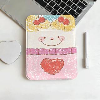 Em gái ngọt ngào trái tim Gương Trang Điểm Gấp Đơn Giản Chất Lượng Cao Thời Trang