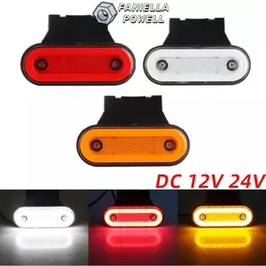 Đèn cảnh báo xe tải FANIELLAPOWELL, Đèn ngoài ô tô LED 12V, Phụ kiện Đèn đánh dấu bên xe tải bảo vệ bền bỉ chống nước