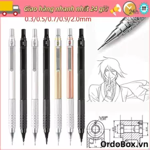 Bút chì cơ ORDOBOX, Bút chì tự động văn phòng phẩm 0,3 / 0,5 / 0,7 / 0,9 / 2.0mm, Bút chì di chuyển bằng kim loại trọng lực thấp sáng tạo dành cho học sinh