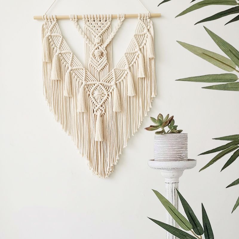 Bohemian Tấm thảm dệt tay Phòng khách Phòng ngủ Đồ trang trí đầu giường Nền lối vào B & B Mặt dây chuyền trang trí 4.16