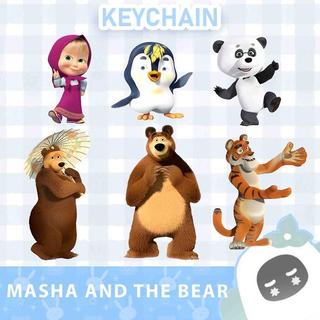 Ganci / Gantungan Kunci Akrilik  MASHA AND THE BEAR - 1