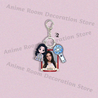 Girls Group K-katseye Fashion Key Ring Anime Cartoon Kawaii Keychain Students Korean-style Key Chains
