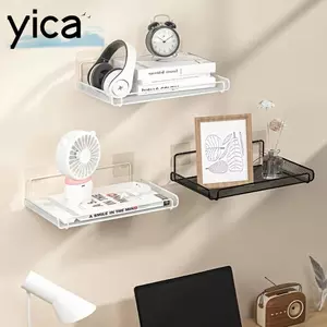 Kệ định tuyến treo YICA, Kệ treo tường nổi không khoan treo tường, Giá lưu trữ đa năng tiết kiệm không gian bằng thép không gỉ tại nhà