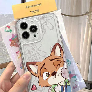 Ốp điện thoại trong suốt Fox Ốp điện thoại di động iPhone 7/8/plus/x/xs/11/12/13/14/15/16/17/pro/plus/promax