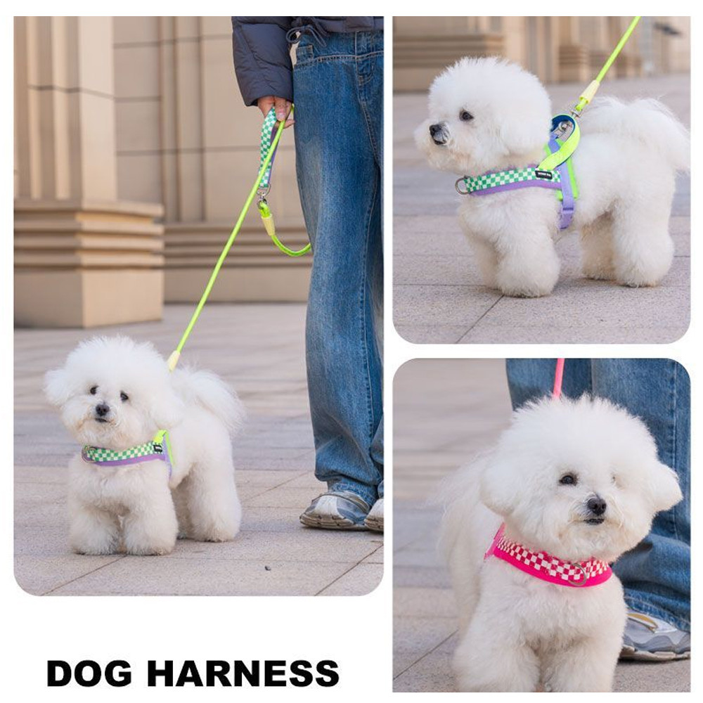 Dây Xích Chó Yên Dây Đeo Ngực Dobaamine Áo Vest Mùa Hè Phong Cách Dây Xích Nhỏ Vừa Chó Corgi Bichon Ngực Lưng Chó Đi Bộ Dây Xích