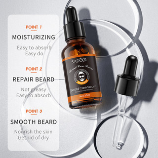 Tinh chất chăm sóc râu Serum SADOER Nam Beard Care Liquid Beard Cream Factory Bán buôn