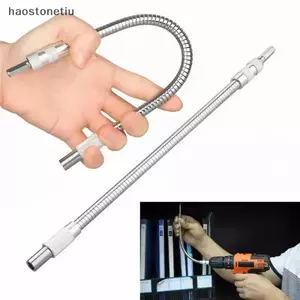 NS 300mm Bạc Lục Giác Tay Cầm Kim Loại Đa Năng Linh Hoạt Trục Định Hướng Tua Vít Kết Nối Thanh Nối Dài Dụng Cụ Phụ Kiện NS