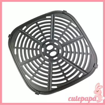 Cutep 6QT Kim Loại Nồi Chiên Không Khí Tấm Lót Kim Loại Lò Nướng Thảm Nấu Ăn An Toàn Thép Carbon Nồi Chiên Không Khí Tấm Lót Cho Nồi Chiên Không Khí