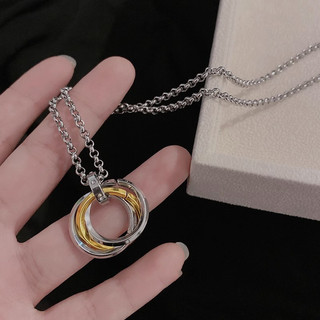Vòng cổ ba tầng sành điệu, tối giản - Phù hợp cho nam