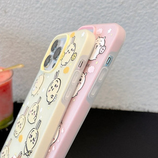 Vỏ Chiikawa Usagi Hachiware Dễ Thương Cho IPhone 17 Pro Max 11 12 13 14 15 16 Pro Max Plus 17 Air 16E Ốp Lưng Thời Trang Màu Kẹo 2 Trong 1 Silicon Chống Sốc Trong Suốt