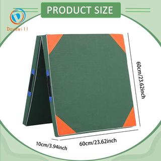 Thảm tập thể dục thể dục có thể gập lại Dovewill 120 Cm X 60 Cm, đa năng, di động, gấp đôi để tập thể dục, khiêu vũ, ngồi dậy