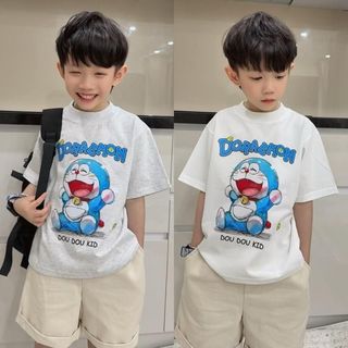 [AFF - DOU DOU KID] AP66DR DOREMON Áo Phông Trẻ em,Chất Vải Hữu Cơ 14-48kg