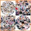 60 Chiếc BTS Hoạt Hình Graffiti Miếng Dán Trang Trí Quà Tặng Sinh Nhật gift