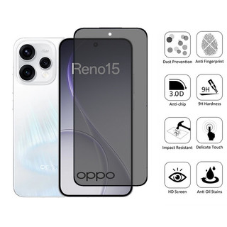 1-2 Chiếc OPPO Reno 15 Kính Cường Lực Chống Nhìn Trộm Bảo Vệ Màn Hình Riêng Tư Cho OPPO Reno 14F 14 Pro 13F 13 12 11 F 12F 11F 5G Phim Bảo Vệ Kính Chống Gián Điệp