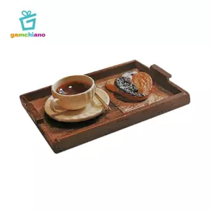 Gamchiano Nhà Búp Bê Phụ Kiện Trà Chiều Đồ Chơi Mô Hình DIY Cảnh Phụ Kiện Chụp Ảnh