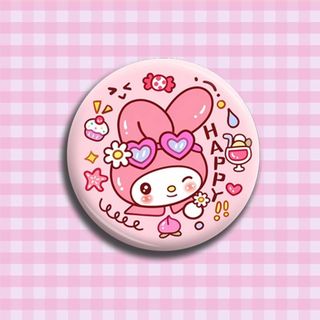 Hoạt Hình Sanrio Huy Hiệu Kuromi Giai Điệu Tự Chế Thiếc Thanh Sáng Tạo Mặt Dây Chuyền Thổ Cẩm Túi Trang Trí Quà Tặng Sinh Nhật