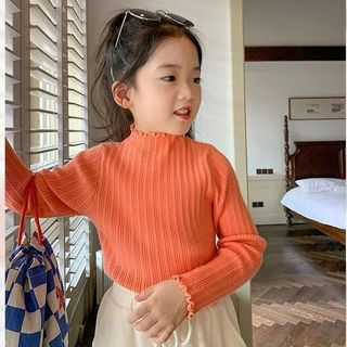 Mùa Thu Đông Bé Gái Phong Cách Phương Tây Phù Hợp Với Nấm Cạnh Dệt Kim Trẻ Em Lớn Trẻ Em Thường Ngày Sang Trọng Mồ Hôi