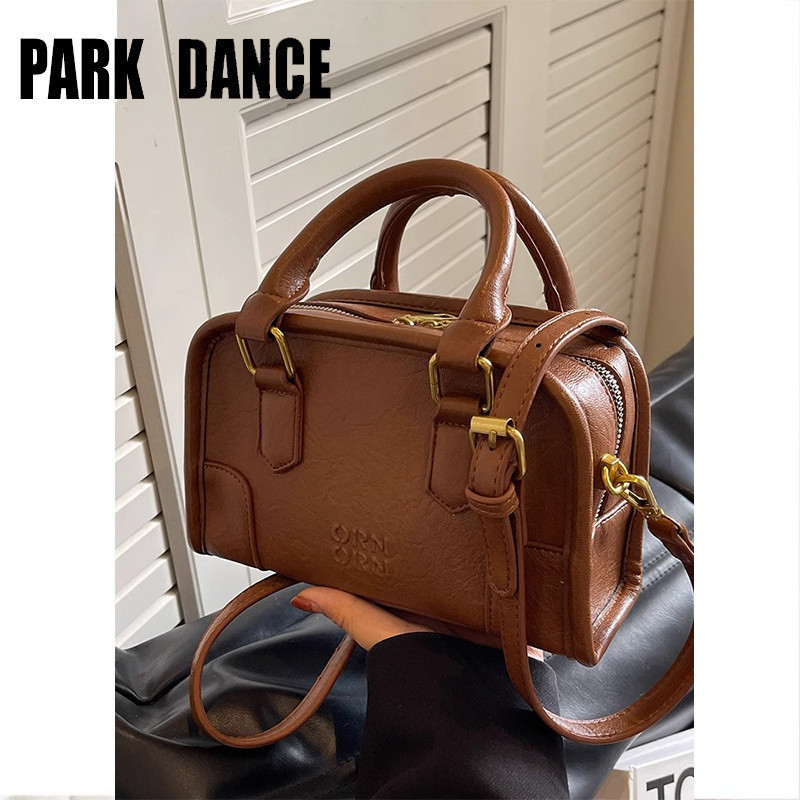 Authentic Women's Single Shoulder Bag New Model Women's Bag PARK DANCE Women's Summer Versatile Retro Fashion Single Shoulder Crossbody Bag Handheld Pillow Bag**--