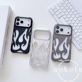 Tản nhiệt rỗng ngọn lửa mờ mờ phù hợp cho vỏ điện thoại iPhone 17 Promax Apple 16 / 15 / 14 / 13 / 12 / 11 chống rơi cá nhân hóa nhẹ và vỏ mềm mỏng