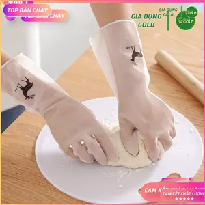 Găng tay Hươu cao su siêu dai rửa bát, rửa chén, không mùi hôi