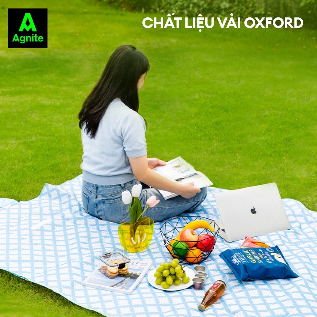 Thảm dã ngoại picnic camping Deli Vusign họa tiết gấp gọn - Thảm trải bàn chống thấm nước
