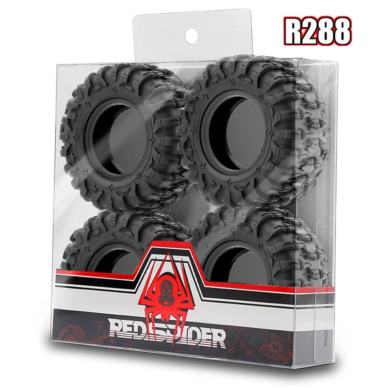 4 1.3inch Lốp 65x26mm 1 / 24 Rc Xe Tải Bánh Xích Xe Tải Cho Fms Fcx24 Trục Scx24 Axi00001 Axi00002 Đấu Sĩ 1 / 18 Traxxas Trx4m