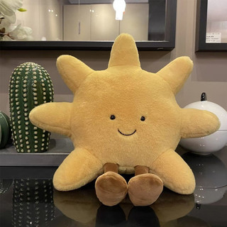 【BabyJoy】Đồ chơi nhồi bông hình mặt trăng và mặt trời,chất liệu nhồi cao cấp mềm mại,Món quà sinh nhật tuyệt vời