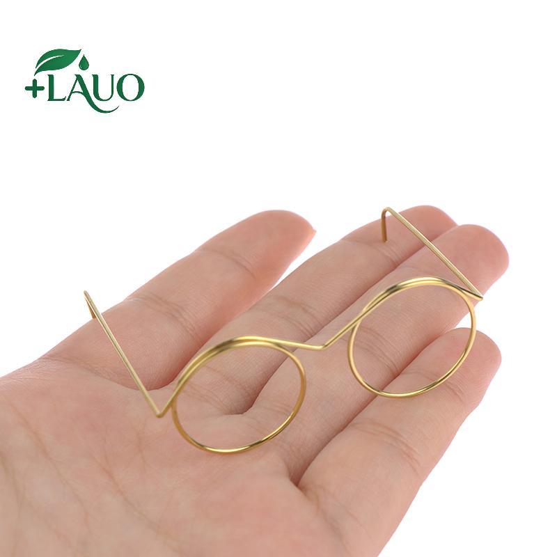 Springevenstar 5 / 10 Chiếc Thời Trang Khung Tròn Không Ống Kính Retro Mát Búp Bê Kính Cho 9 / 25 / 30cm Búp Bê Springevenstar