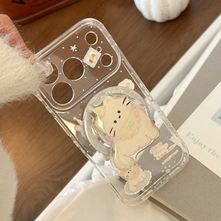[Sheren] Ốp điện thoại mềm hình mèo dễ thương thích hợp cho i17 16 15 14 13 12 11 pro max Vỏ bảo vệ chống sốc