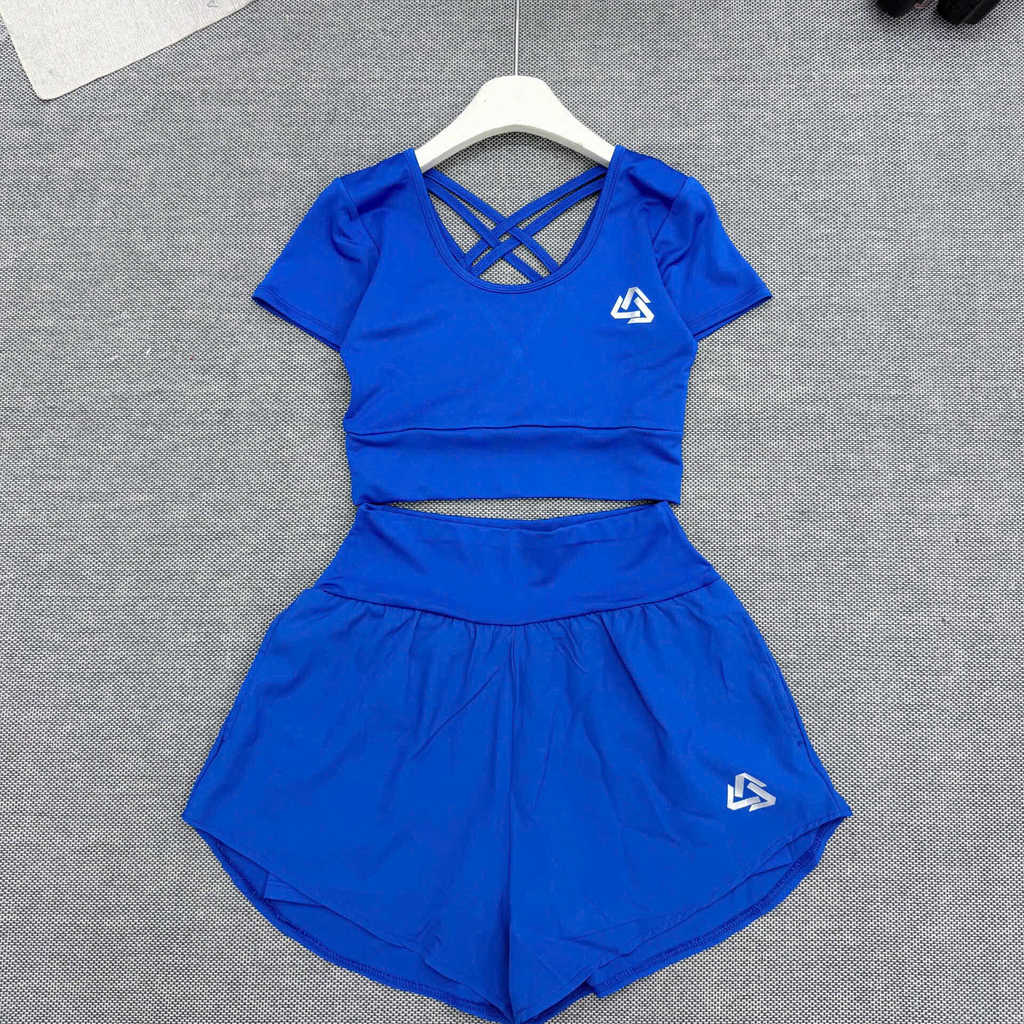 Bộ thể thao áo coptop đan sau, quần gió 2 lớp thể thao tập gym, aerobic,funfit ...