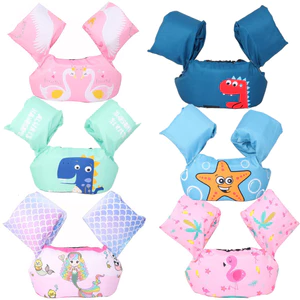 Trẻ Em Áo phao Bơi Tay Vòng Nổi Vòng Bơi Cho Bé Hoạt Hình Nước Tay Xốp Phao Áo Vest 4.7