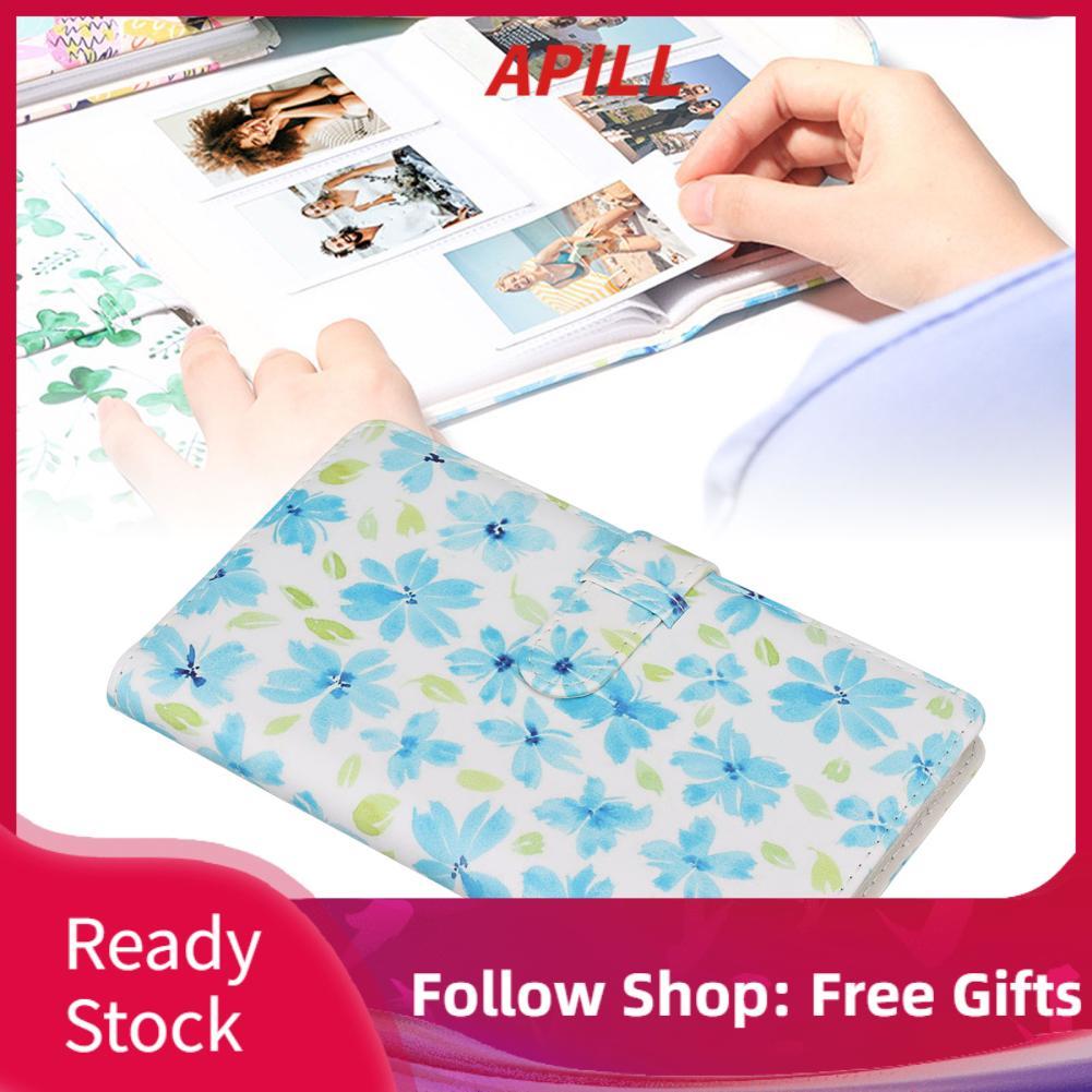 Apill 96 Pockets 3in Album ảnh Hộp lưu trữ ảnh tức thì đa chức năng mini cho 11 9 7s 25 70 90 (Bơ)