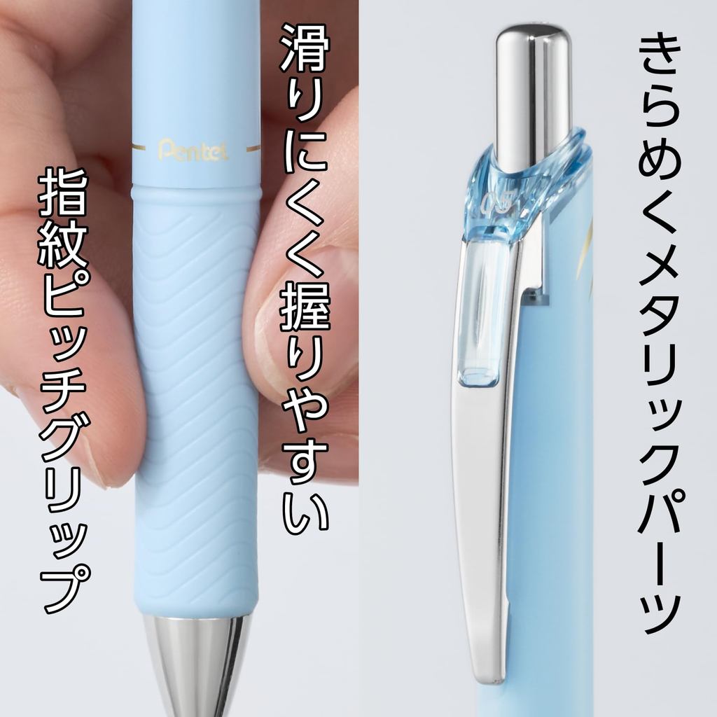 Pentel Energel Kohare BLN75KH-3ST/Bo 3 Cay/But Gel Mau Pastel 0.5mm/Nhat Ban Chinh Hang