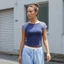 MAPLEPOET - Áo thun ngắn tay cổ tròn form slim fit, phù hợp mặc hàng ngày mùa hè