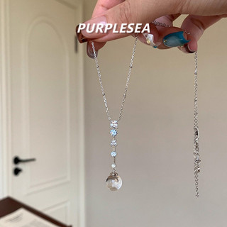 Vòng cổ zircon và pha lê trong suốt bóng mượt, phong cách Hàn Quốc ngọt ngào cho cô gái thời trang