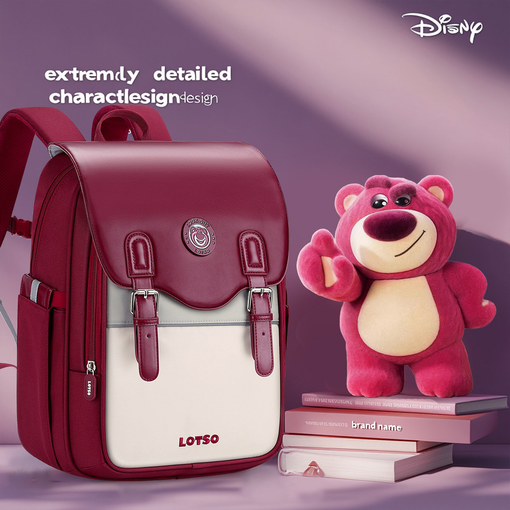 🏆 [Disney Official] Balo Dâu Gấu Disney Chính Hãng 2026 - Chống Thấm Nước - Quà Tặng Sinh Nhật Bé Gái - Authentic - Freeship