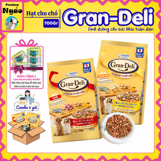 [Combo Siêu Hời 5-10 Gói] Hạt Cho Chó Gran Deli 700g Nhật Bản - Vị Bò & Phô Mai hảo hạng