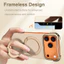 Da Sang Trọng Siêu Mỏng Không Khung Từ Tính Dành Cho iPhone 17 16 15 14 13 Pro Max 17Air 17Pro Giá Đỡ Kim Loại Chống Rơi Cản