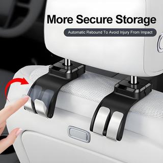 Đa Năng Tựa Đầu Ô Tô Móc Bảo Quản Có Thể Điều Chỉnh Lưu Trữ Ô Tô Phụ Kiện Nội Thất Cho Xe Mazda 3 bj bn 323 Axela Atenza CX-3 CX-4 CX5 CX-7 CX-9
