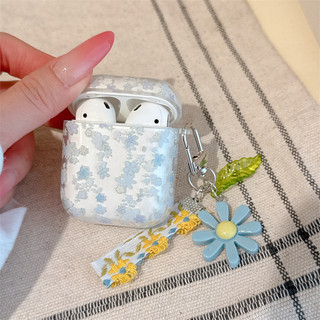 Hoa nhỏ màu xanh cho Airpods4 Airpod 1 / 2 3 Pro Pro2 pro3