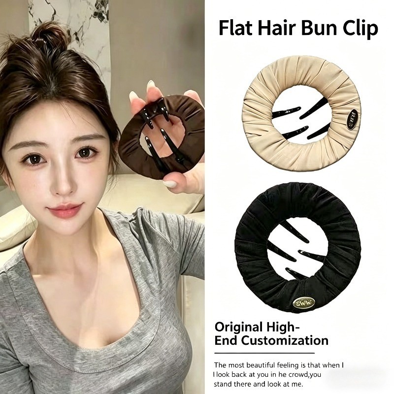 Kẹp tóc phẳng sáng tạo dành cho nữ, mặt sau êm ái không gây đau, phù hợp cho các hoạt động thể thao như yoga