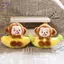 HFTOY 1 Món Đáng Yêu Chuối Khỉ Móc Khóa Quyến Rũ Khỉ Dễ Thương Sang Trọng Trang Trí Túi Mềm Mặt Dây Chuyền Cho Bé Trai Quà Tặng ~