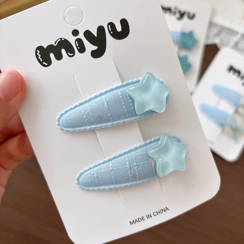 Ngọt Biển Muối Xanh Kẹp Tóc Bé Gái Nổ Kẹp